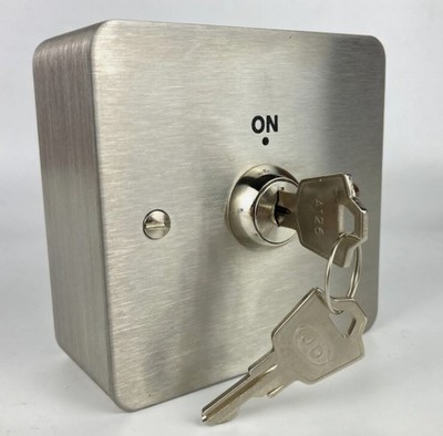 CDVI KS001 Single Gang Wartungsschlüsselschalter Ein/Aus Schlüssel SSMAKA Edelstahl