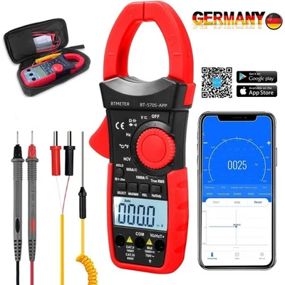 Profi BTMETER Zangenmultimeter TRMS AC DC Stromzange 750V 1000V Voltmeter Ohmmet - Bild 1 von 4