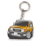 Toyota FJ Cruiser Acrylic Keychain Licensed Product - Two-Tone Yellow - JDM New!