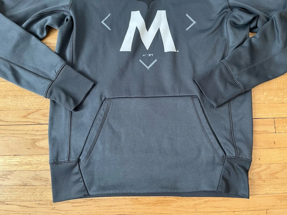 Minnesota Twins Nike Dri-Fit Pullover Sudadera con Capucha Para Hombres M Gris MLB Nuevo Logo Foto 4 de 4