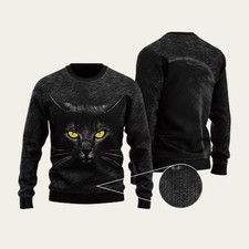 Awesome Black Cat Ugly Christmas Sweater