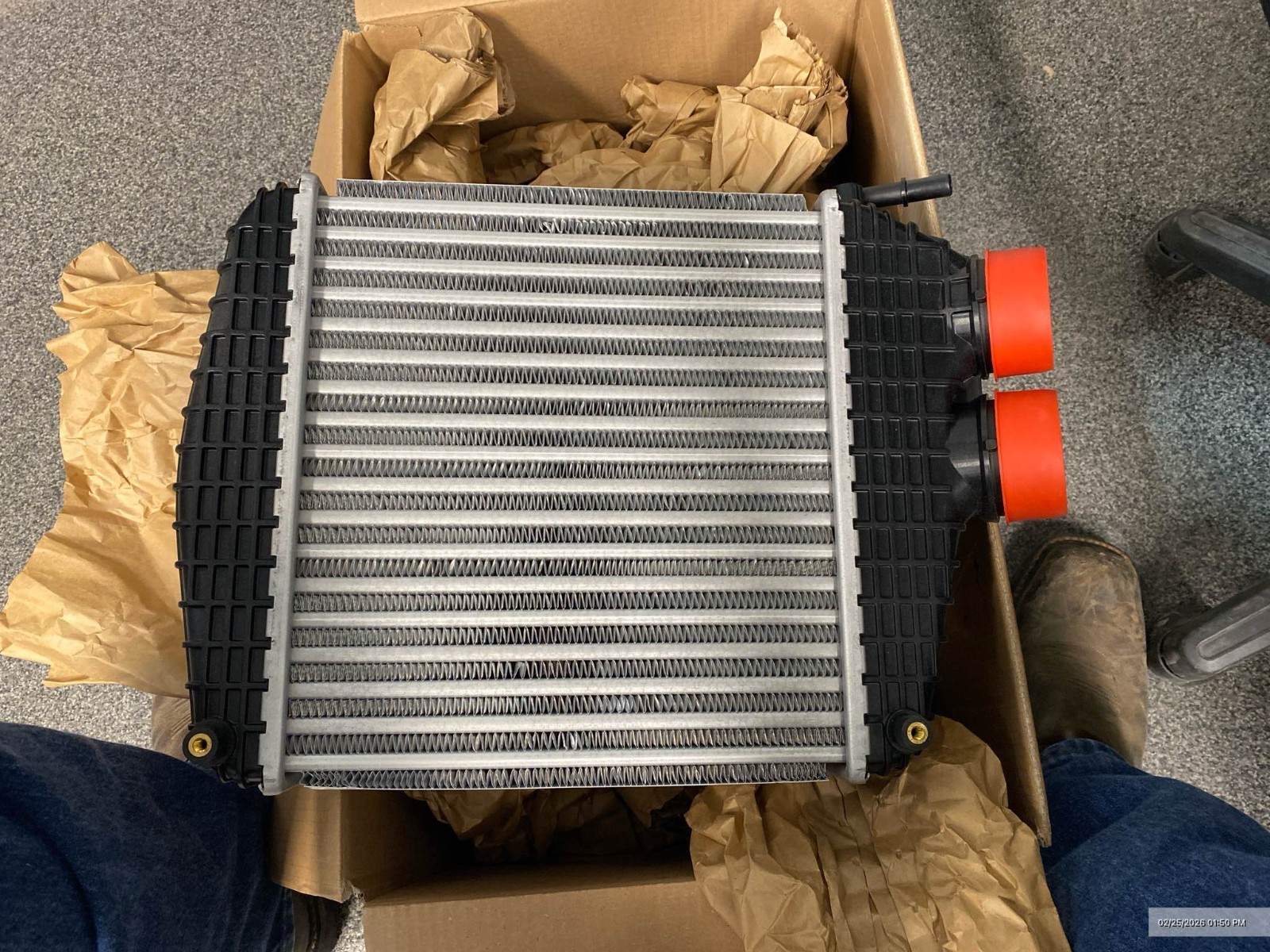 2017-2024 MASERATI LEVANTE 3.0L FRONT RIGHT INTERCOOLER W/AIR DUCT *3K 670109554