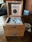 Cannador 4 strain humidor wi/ drawer. Gorgeous handcrafted wood; lovingly used — photo 1