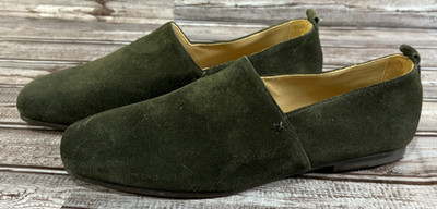 Casa Fagliano The Alpargata Suede Loafer sz 42 US 9 color dark green New $395 Loafer Dark Green Suede - Casa Fagliano - Artisanal  main image 2