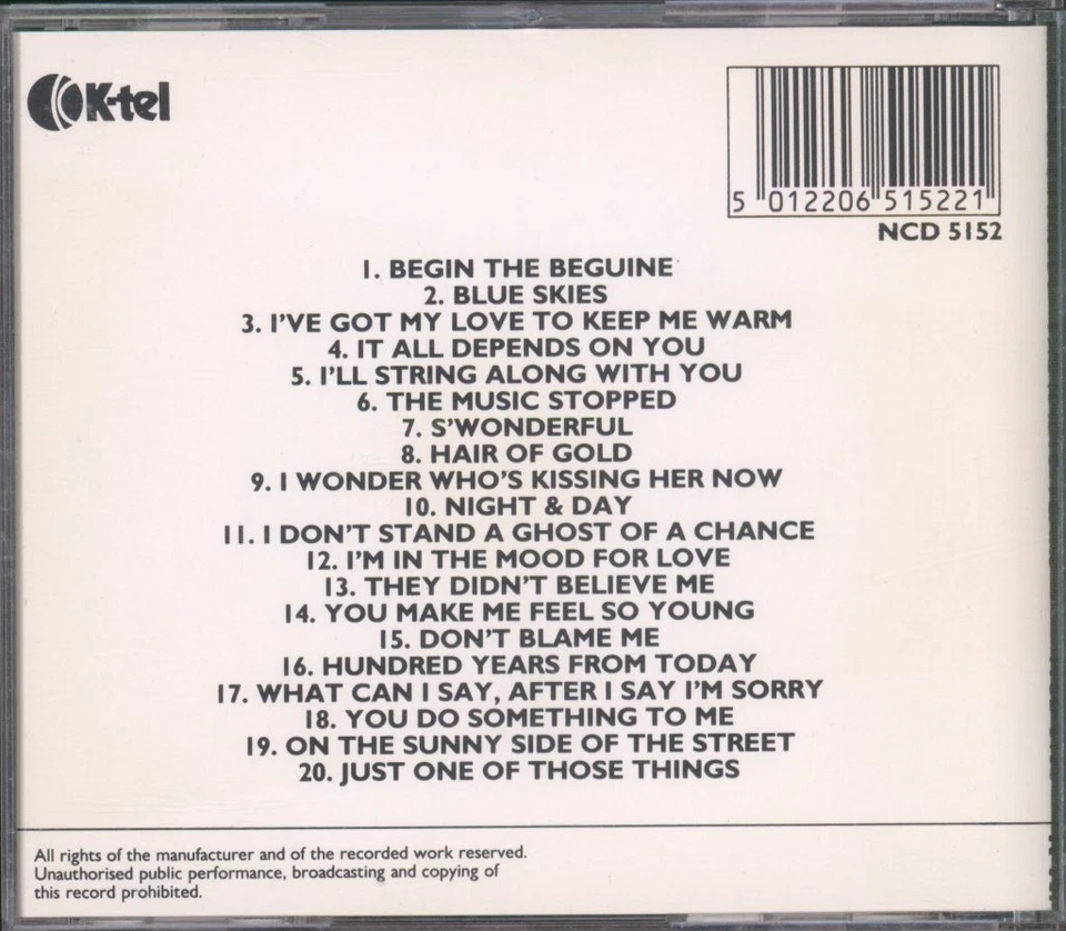 Frank Sinatra Radio Years CD UK K-Tel 1987 NCD5152 - Image 2 of 3