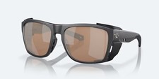 NEW Costa Del Mar King Tide 6 Black / Copper Silver Mirror Polarized Glass 580G