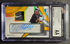 2022 PANINI IMMACULATE COLLECTION ONEIL CRUZ RC AUTO RELIC PATCH NIKE TAG 4/6!!!