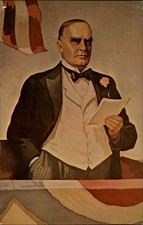 William McKinley Canton Ohio vintage postcard w858
