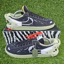 Nike Blazer Low  Men's Trainers  Size 7.5 UK  Black White Acronym  NEW IN BOX 