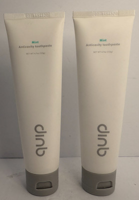 Lot of 2 Quip Anticavity Fluoride Tooth   Mint   4.7 Oz (exp. 11/22)