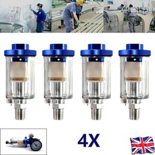 Spray Paint Gun 1/4'' BSP Mini in Line Air Filter Moisture Water Trap Tool New