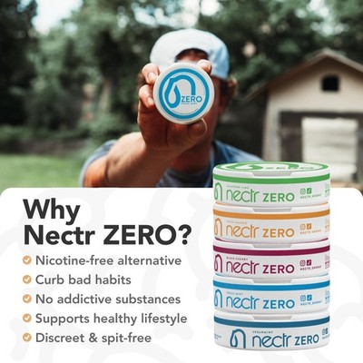 Nectr Energy Zero Pouches Spearmint Oral Fixation Stress Relief 4