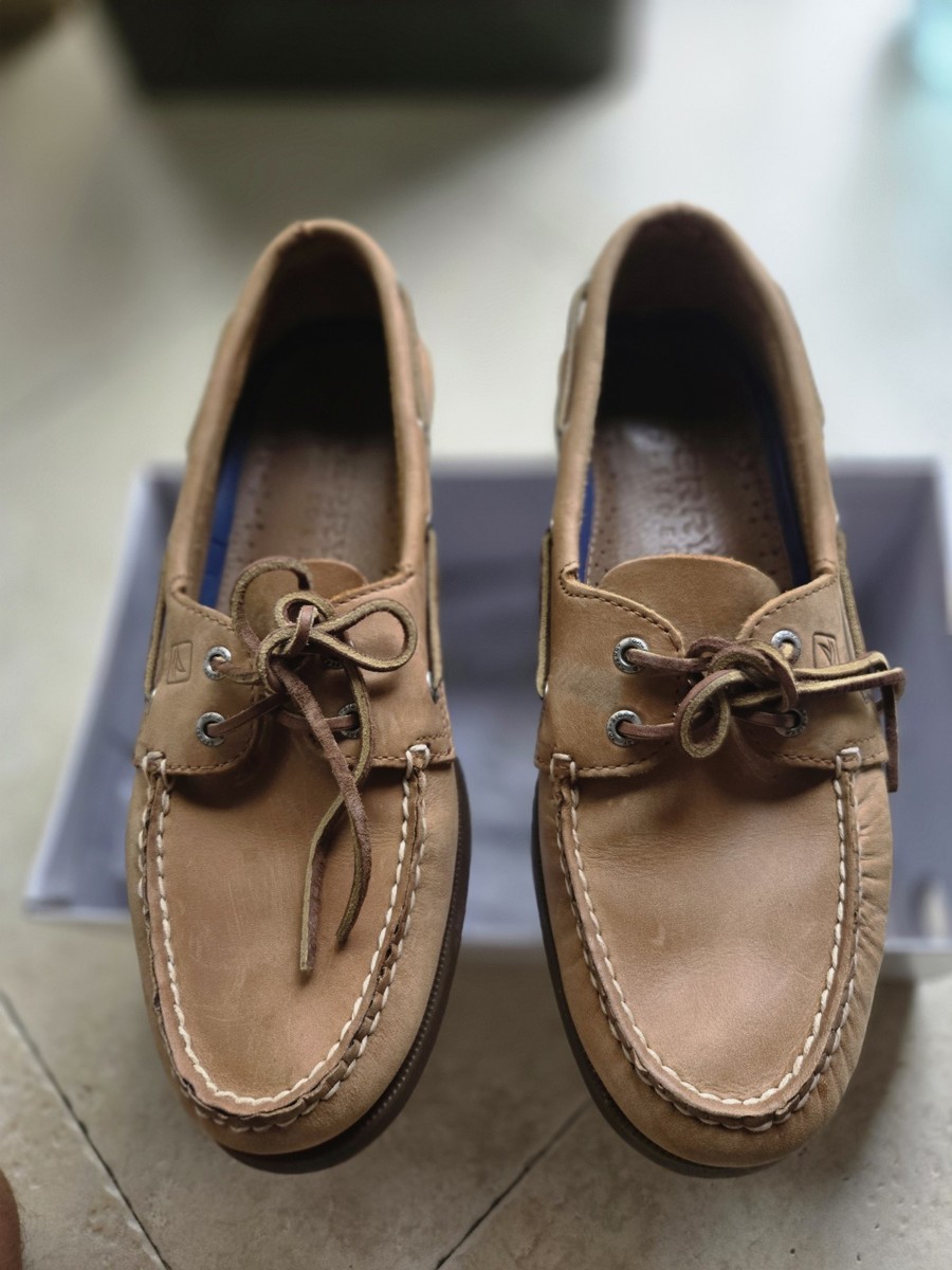 Sperry Top-sider Authentic Original Mens Eye White Boat Shoes for