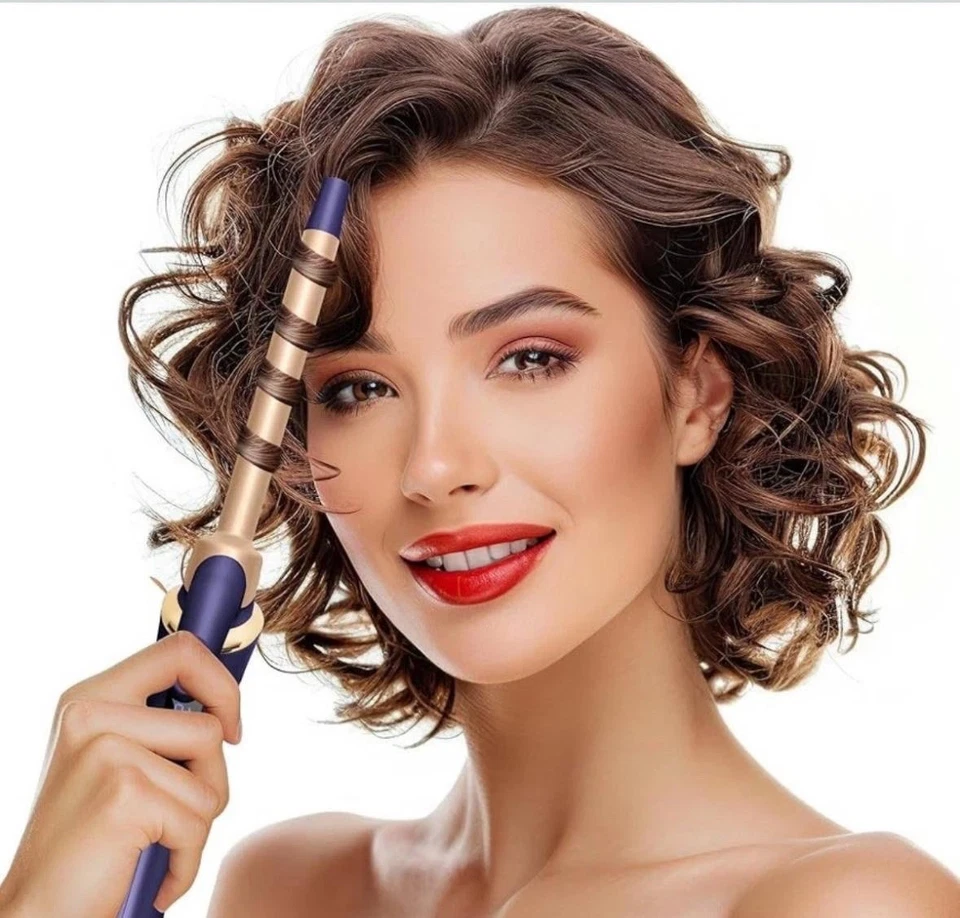 Hair Curler Wand Tongs Thin 13mm Small Barrel Mini Curling Iron Short Long Hair - Image 4 of 4