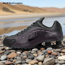 Nike Shox R4 Black Cave Purple Off Noir HQ1988-500 Men's Shoes Multi Sizes NEW