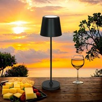 Led Tischlampe AußEn Touch Dimmer IP54 37 Cm Akku USB-C Kabellos Tischleuchte