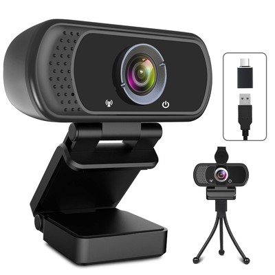 USB C Webcam for Switch 2 / PC: 1080P HD Web Cam with Mic,Computer Camera wit...