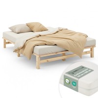 Holzbett 140X200 Mit Lattenrost Bett Massiv Holz Doppelbett Matratze Homestyle4U
