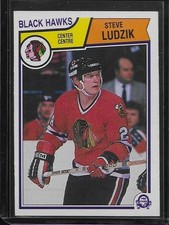 1983-84 O-Pee-Chee - Steve Ludzik #106 (RC) (UER) NMMT