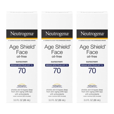 Neutrogena Age Shield Face Oil-Free Sunscreen Lotion with Broad Spectrum SPF... 