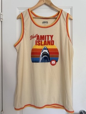 Herren Universal Studios JAWS 50th Anniversary ärmelloses Top Weste - Größe XL 