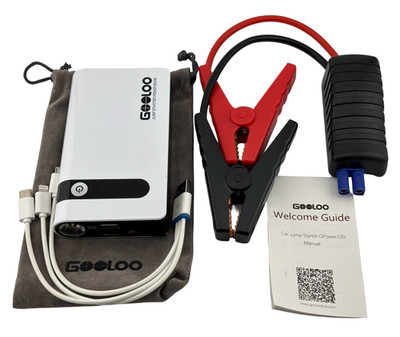 Gooloo Multi-Function Jump Starter Power Bank 200A 5V w/ Jumper Cables