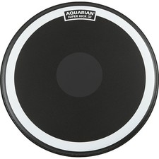 Aquarian Super-Kick III Black Drumhead 24 in.
