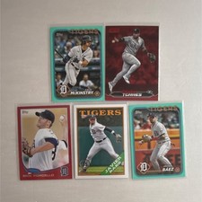 Detroit Tigers Baseball Card Lot (5) McKinstry Baez Porcello + More