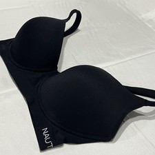 Nautica Intimates Padded T-shirt Bra Black Wireless Comfort Casual Lounge 40DD