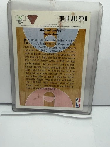 Upper Deck 1991-92 Michael Jordan NBA All-Star Card #69 Chicago Bulls