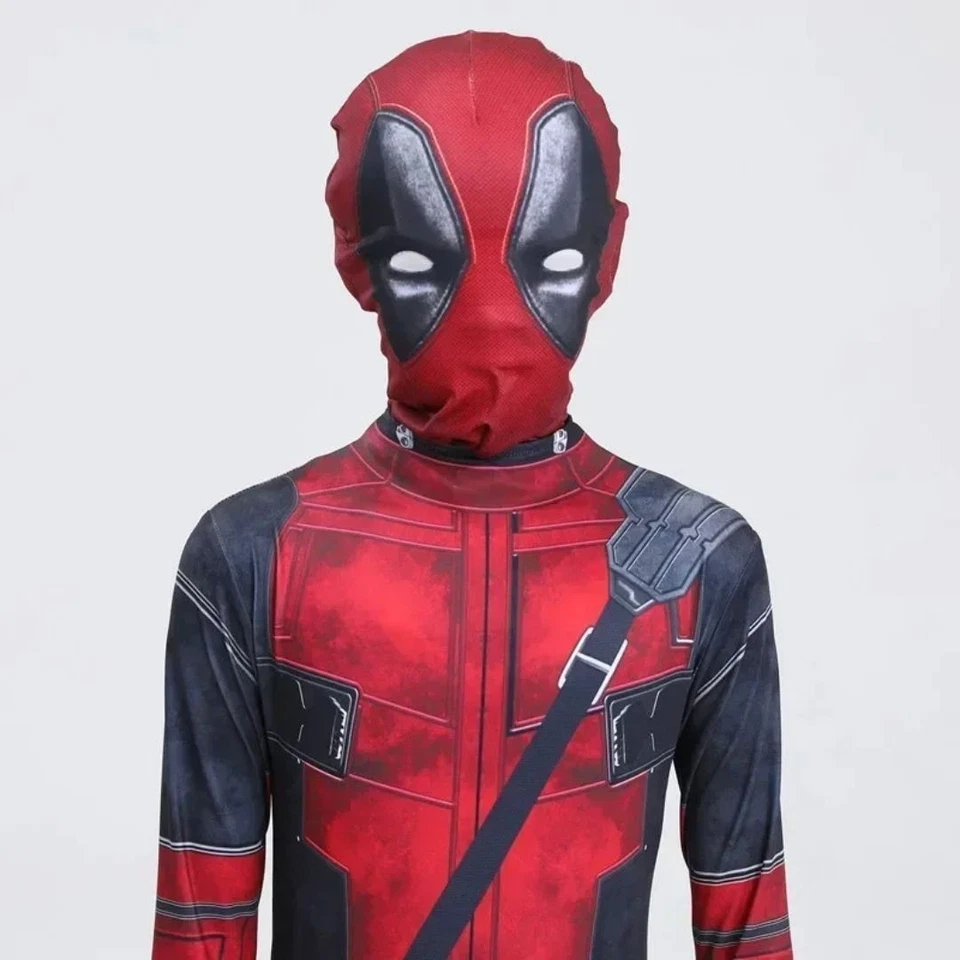 Niños Deadpool Body Niños Mono Halloween Juegos con disfraces Disfraz Accesorios Regalo Foto 3 de 4