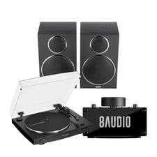Audio Technica AT-LP3XBT Automatic Wireless Belt-Drive Turntable Black Bundle