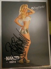 handsignierte Autogrammkarte von Biggi Bardot  im Format 10x15cm