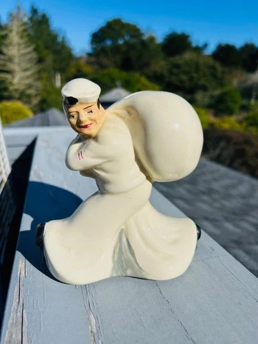 Vintage 1940s McCoy Pottery, THE SEAMEN'S BANK FOR SAVINGS ~ WW II Sailor