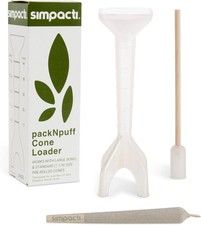 packNpuff Pre Roll Machine  Cone Loader  Filler Funnel King Size - No Cones