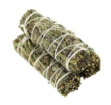 3 pack MUGWORT Sage Smudge Sticks  Natural Sage  for Cleansing  w/card  MG1