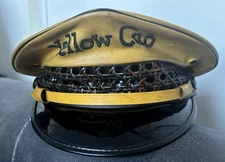 Vintage YELLOW CAB COMPANY 1950's Hat early maker: LANCASTER LOS ANGELES, CA