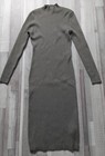 Damen Strickkleid Midi Khaki H&M Gr. S - M