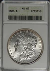 1886 ANACS MS61 MORGAN DOLLAR -WG10