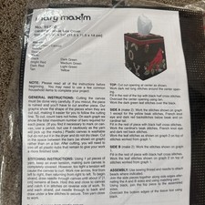 Mary Maxim Plastic Canvas Kit 16770 Cardinal TISSUE BOX COVER