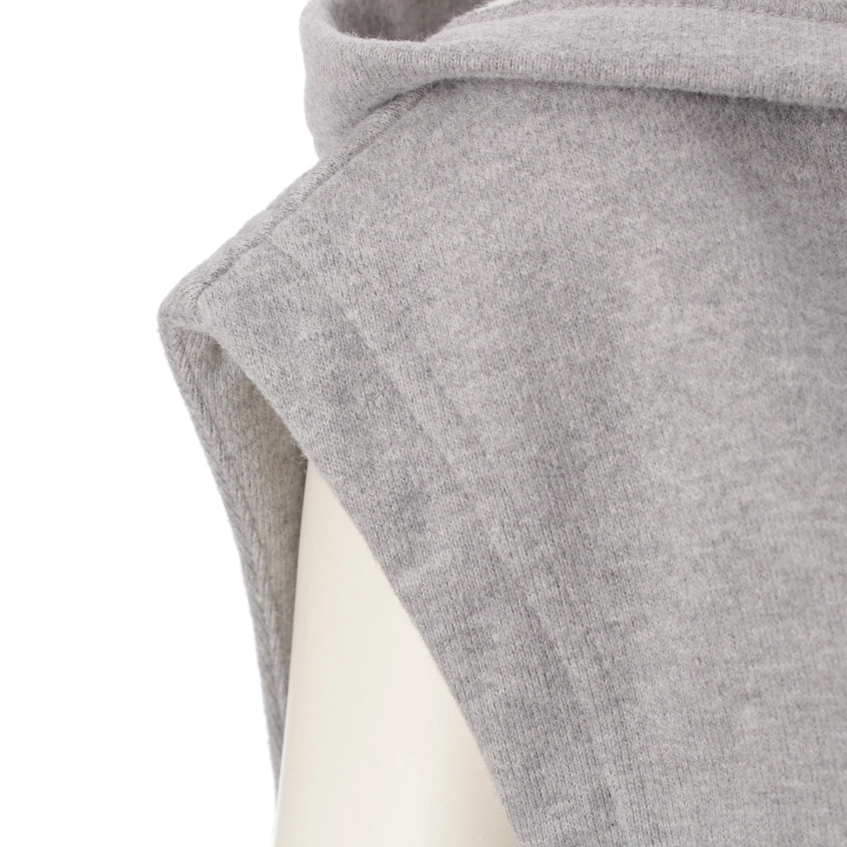 MIU MIU MIUMIU 24 anni cotone pile cappuccio senza maniche pezzo unico felpa MF5654 grigio 40