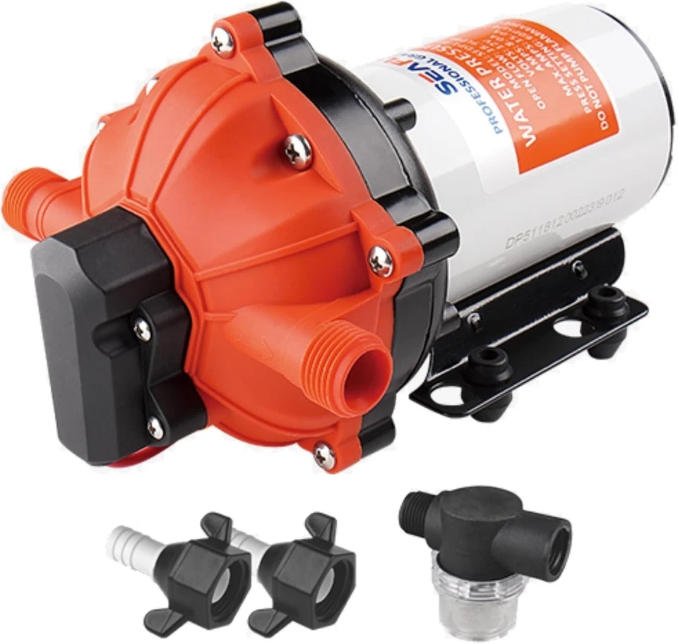 High-Performance 55-Series Diaphragm Pump - 12V, 60 PSI Pressure Switch Included - Image 3 of 4