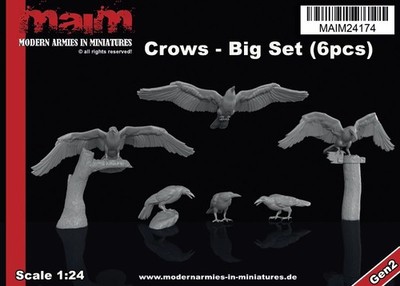 Crows / Krähen (6pcs) / 1:24