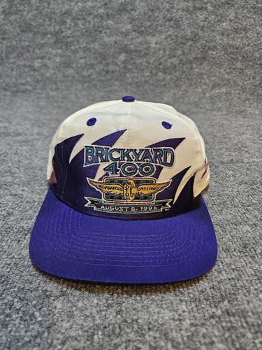 Brickyard 400 1995 Vintage Shark Tooth Snapback Hat Cap NASCAR LogoAthletic