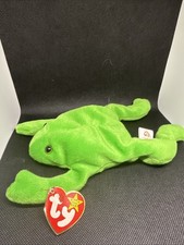 TY Beanie Baby Legs the Frog 1993 Style 4020 Tags