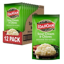 Idahoan Sour Cream & Chives Mashed Potatoes, Naturally Gluten-Free, 4 Ounce