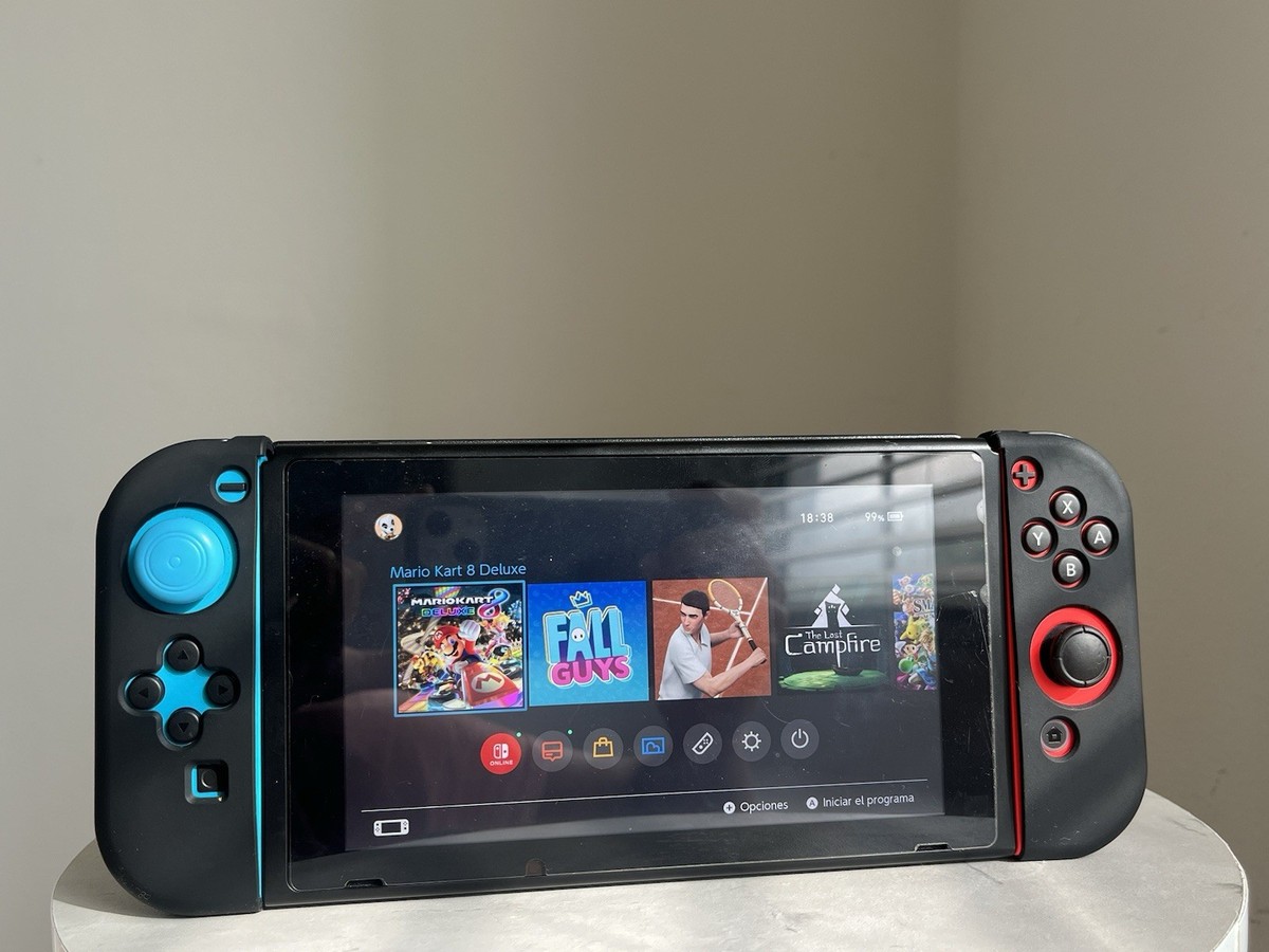 Nintendo Switch 2019 Improved Battery Version, Neon Blue and Neon