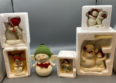 Department 56 Snowbabies w/ Snowpinion Lot Of 6