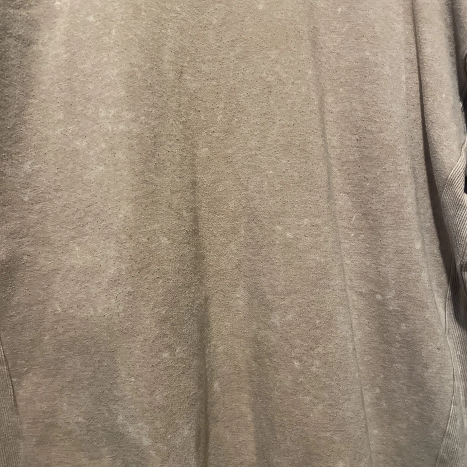 SO Lounge Life Weekend Sweatshirt Womens Medium Tan Pullover Crewneck Fleece - Image 3 of 4