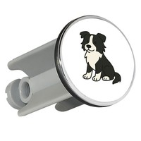 WaschbeckenstöPsel Border Collie Border Comic Geschenkidee Border Collie Geschen
